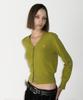 SUNBURNPROJECT Cashmere Basic V-Neck Cardigan, Olive