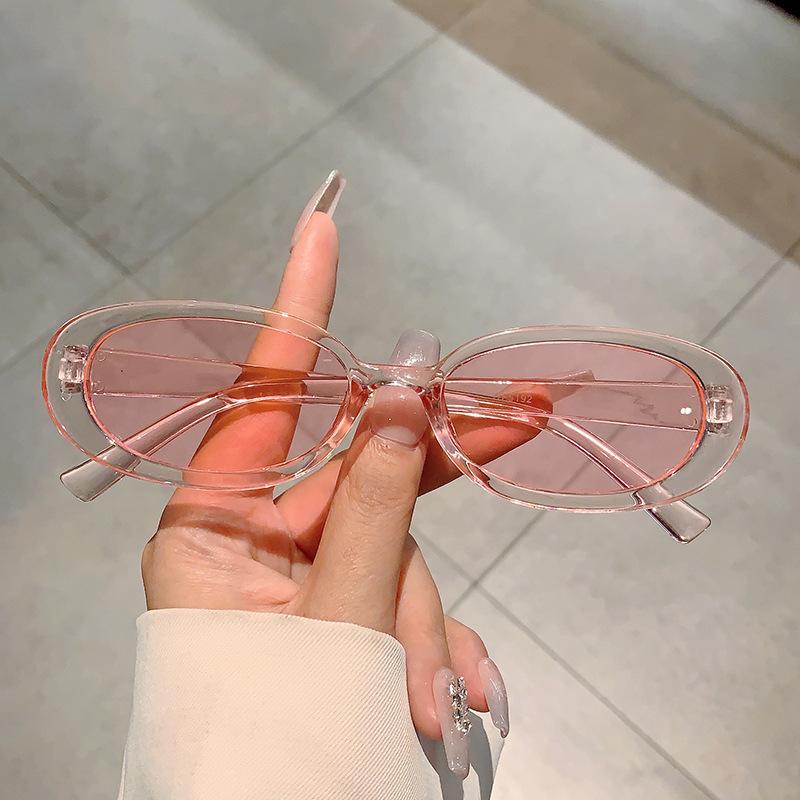 Classic Vintage Oval Sunglasses Women For Men Sun Glasses Luxury Brand Designer Punk Popular Hip Hop Milk Cow Eyeglasses Uv400