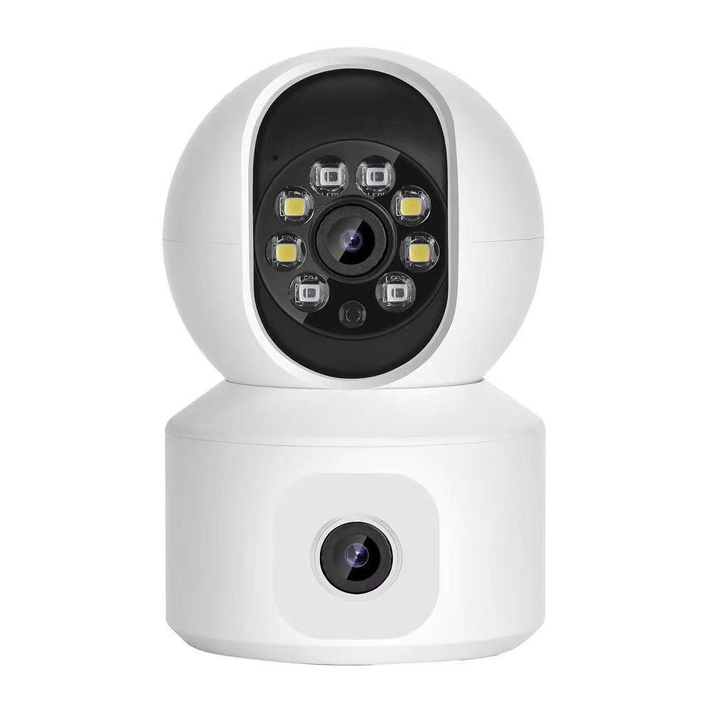 Dual-Lens Dual-Band WiFi Indoor 360° Full-Color Night Vision Surveillance Camera