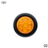 12V 24V Truck Round Tail Light 7 LED Side Marker Lights Flush Mount Signal Lamp For Car Trailer Tractor Pickup ATV Bus LorryTurn Signal 2