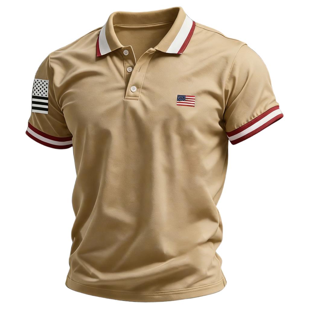 Men's Summer Print Short Sleeve Lapel Shirt Men's Casual Fashion Shirt