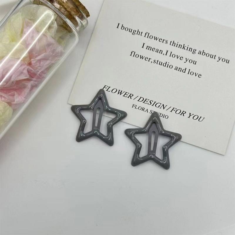 Star Hairclip Women Girl Haipin Hair Decoration Household Accessory for Adults Women Girl Hair Fixing Accessory