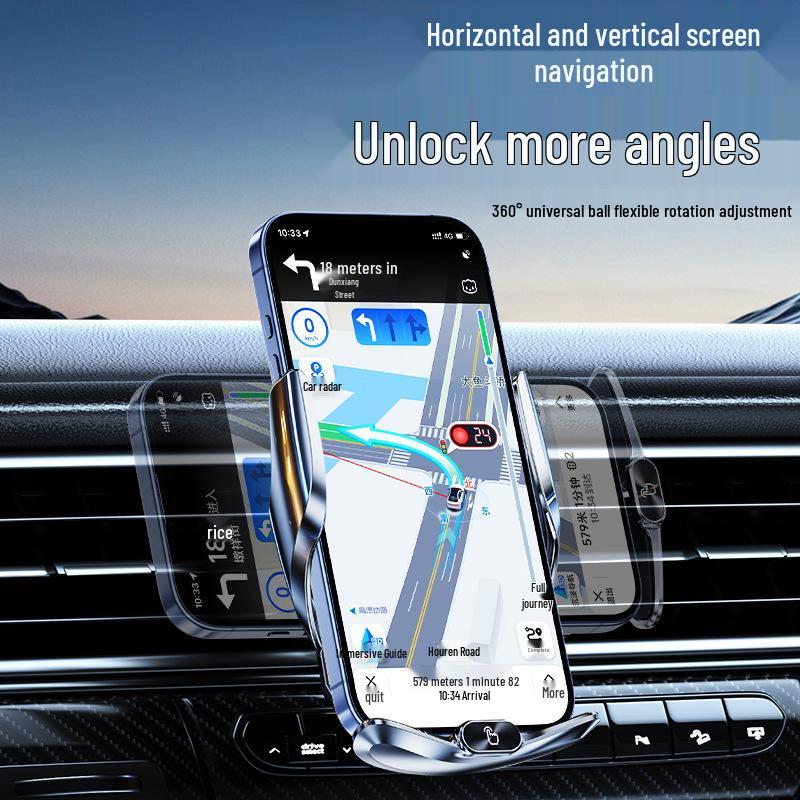 Q15 Magnetic Car Phone Holder with Wireless Charging and Air Vent Mount