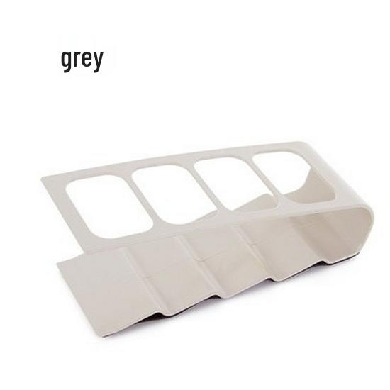 Korean 4-Grid Remote Control & Phone Organizer: Plastic Desktop Stationery Holder