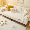 New Winter Lamb Velvet Sofa Cushion Thickened Warm Non-slip Cushion Leather Sofa Cover Backrest Towel Cover Cloth