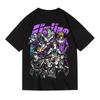 Jojo Wonderful Adventure Seitaro Kira Yoshige Killer Queen Golden Wind Summer Cotton Men's Summer Vintage Short Sleeve T-Shirt