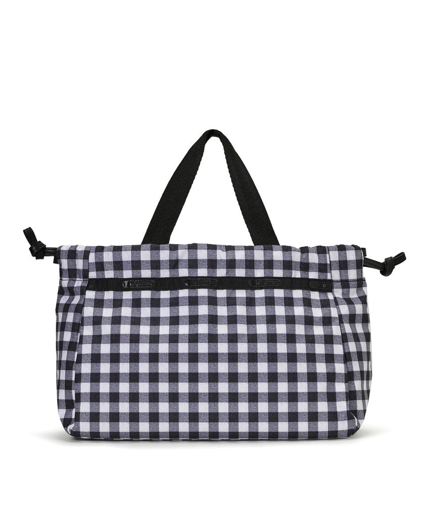 CITY DRAWSTRING BAG E/W /1084/Uptown Gingham/Black