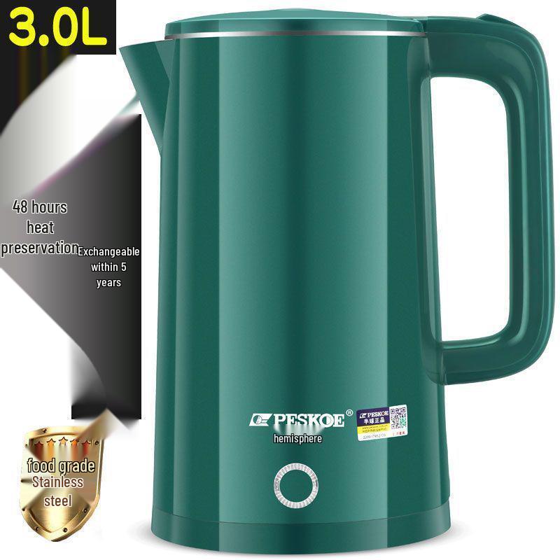Large Stainless Steel Electric Kettle with Auto Power-Off, Ideal for Home or Dorm Use