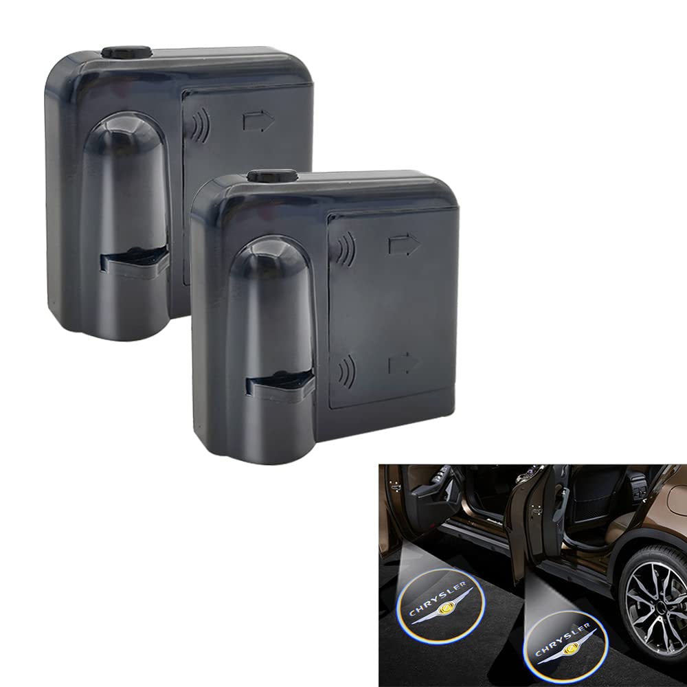

2 шт. Универсальный беспроводной автомобильный логотип LED Welcome Ride Welcome Light Door Courtway Light (Chrysler)