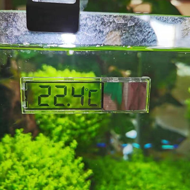 3D LCD Aquarium Thermometer - Electronic Induction Water Temp Meter for Fish and Turtle Tanks.