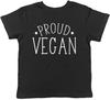 Proud Vegan Childrens Kids Boys Girls Tee T-Shirt