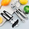 Manual Stainless Steel Can Opener, Effort-Saving, Three-in-One Multifunctional Tool for Canned Food.
