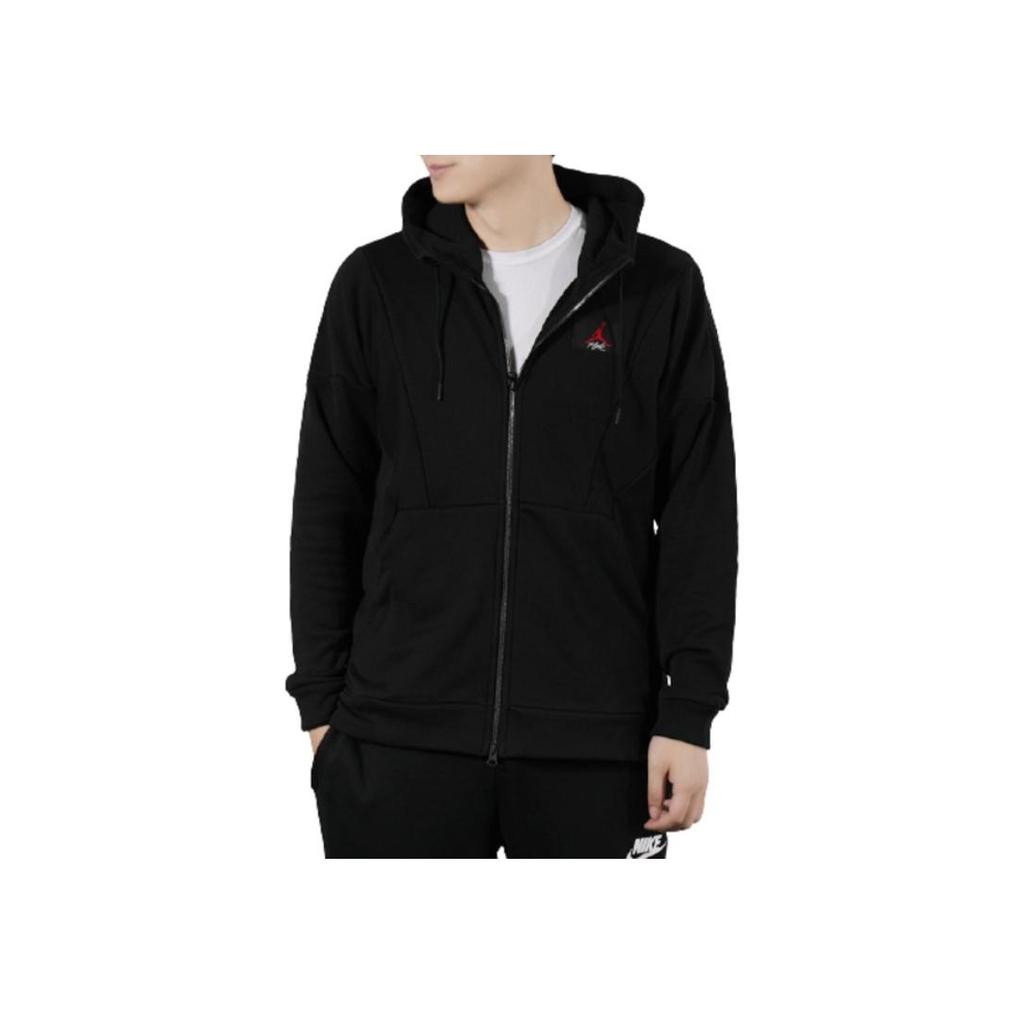Air Jordan Full-Zip Hooded Jacket Men Outerwear Black AV2291-010