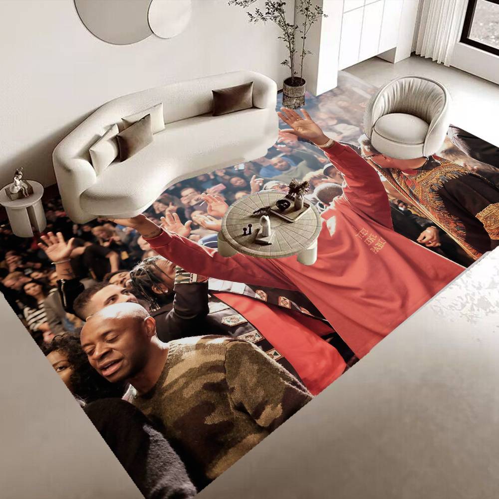 Kanye West Anmie Door Mat Washable Non-Slip Living Room Sofa Chairs Area Mat Kitchen Bedside Area Rugs