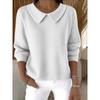 Womens Oversized Long Sleeve Crewneck Sweatshirt 2025 Fall Casual Pullover With 3D Print Acrylic Fabric