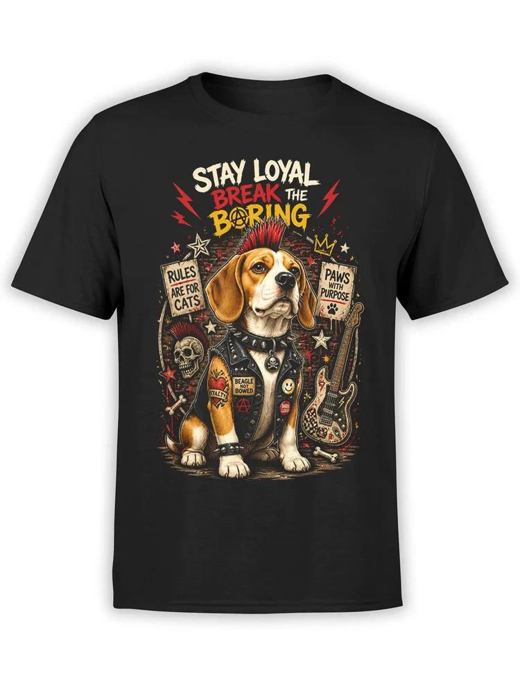 Loyal Rebel Punk Beagle Dog TShirt Unisex S