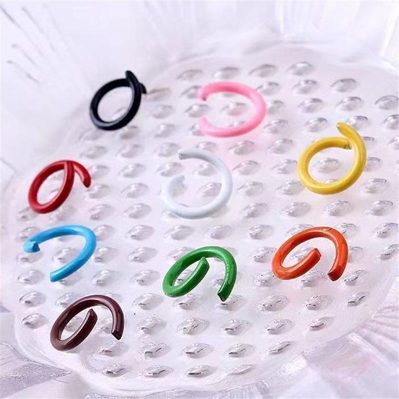 8-10mm Painted Metal Jump Rings for Handcraft & DIY Accessories