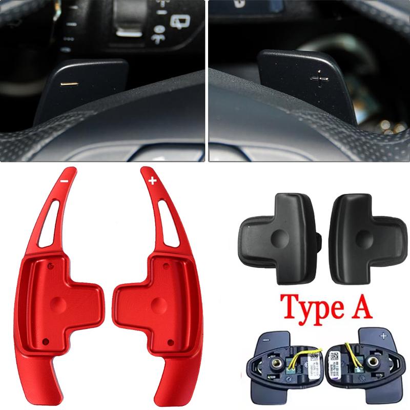 For Mercedes-Benz A Class A180 A200 A220 A250 W176 2013-2015 Car Steering Wheel Shift Paddle Aluminum Alloy Car Styling Extender