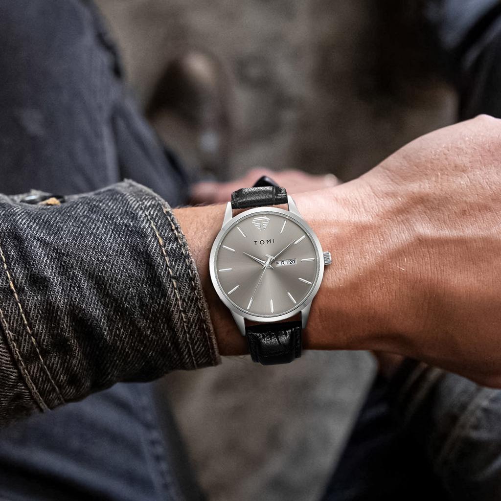 Minimalist Style Watch for Men and Women with Simple Circular Dial Watch Minimalist Men's Casual Quartz Watch Clock Gift