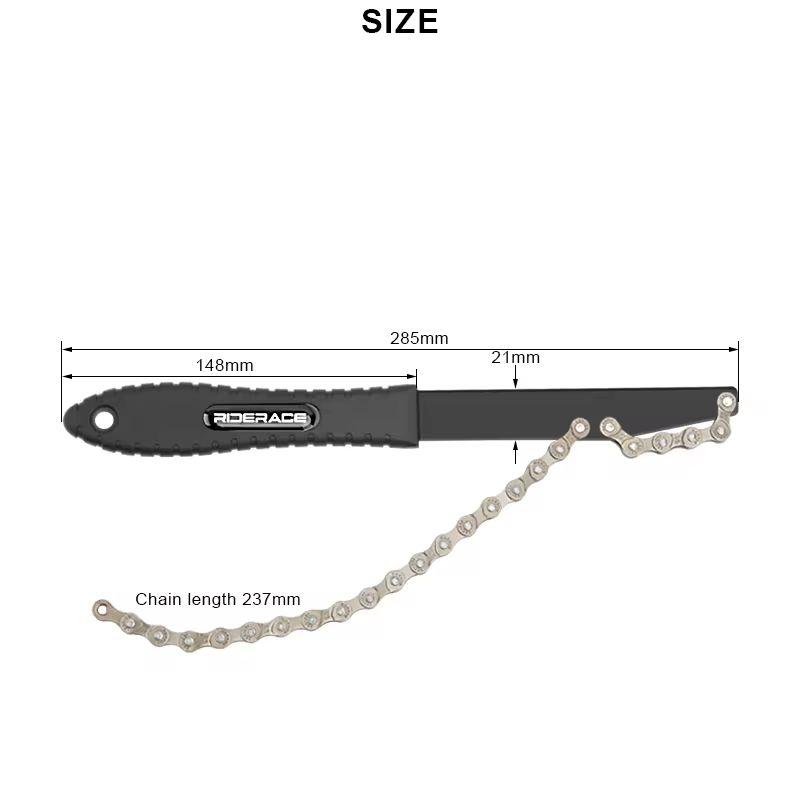Kit de Ferramenta de Remoção de Roda Livre de Bicicleta Ferramenta Soquete de Roda Livre de Bicicleta Aço de Alta Resistência Corrente Chicote Cassete Removedor de Roda Dentada MTB