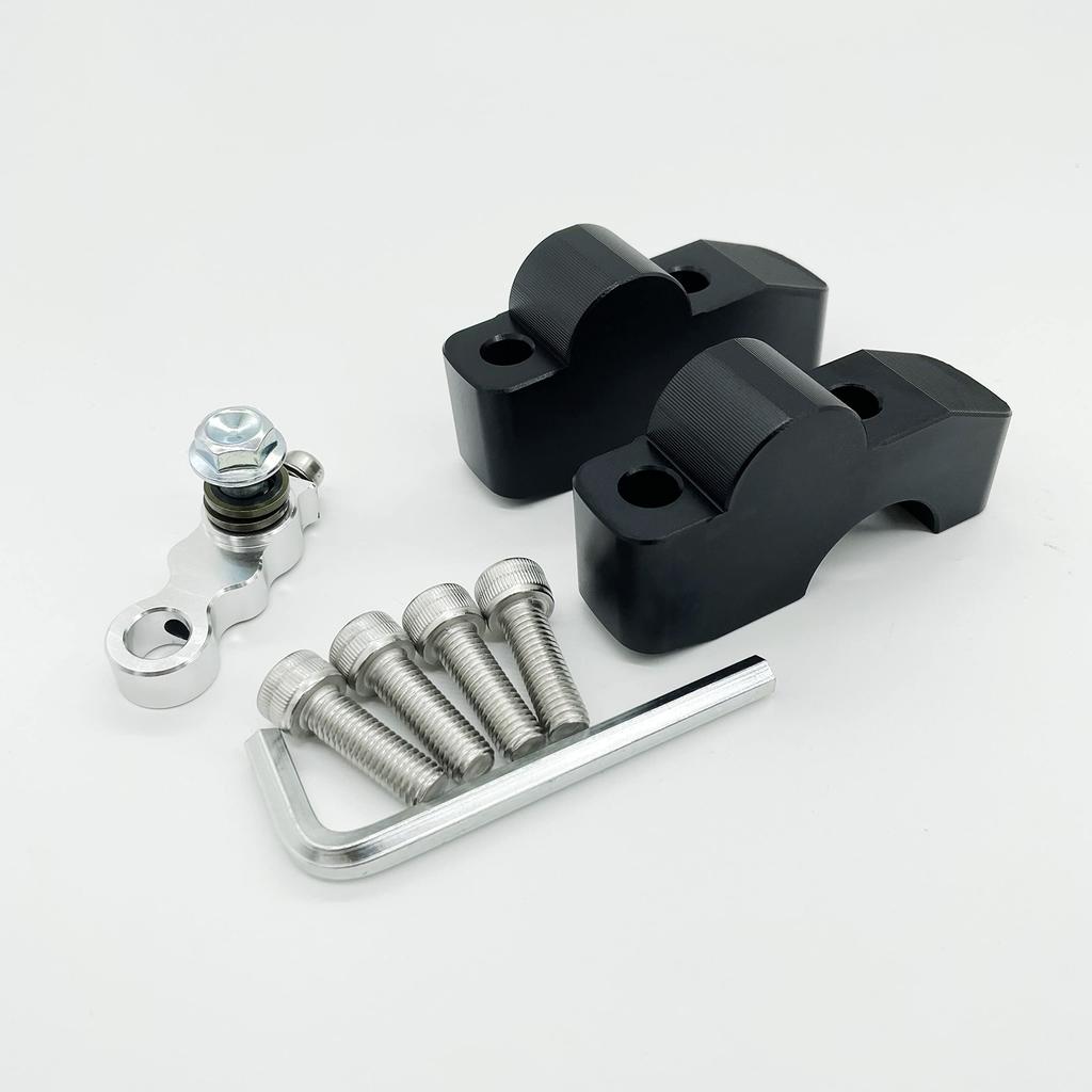 motokano Handlebar Risers for Lift to Prevent Back Black CB650R, 2.8cm (Almost 2cm) Pain,