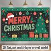 Wedding Winter Holiday Backdrop, Polyester Banner for Christmas Decor & Photo Booth