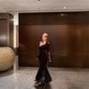 Elegant Plus Size French Style Black Mesh Fishtail Dress with Inner Long Skirt