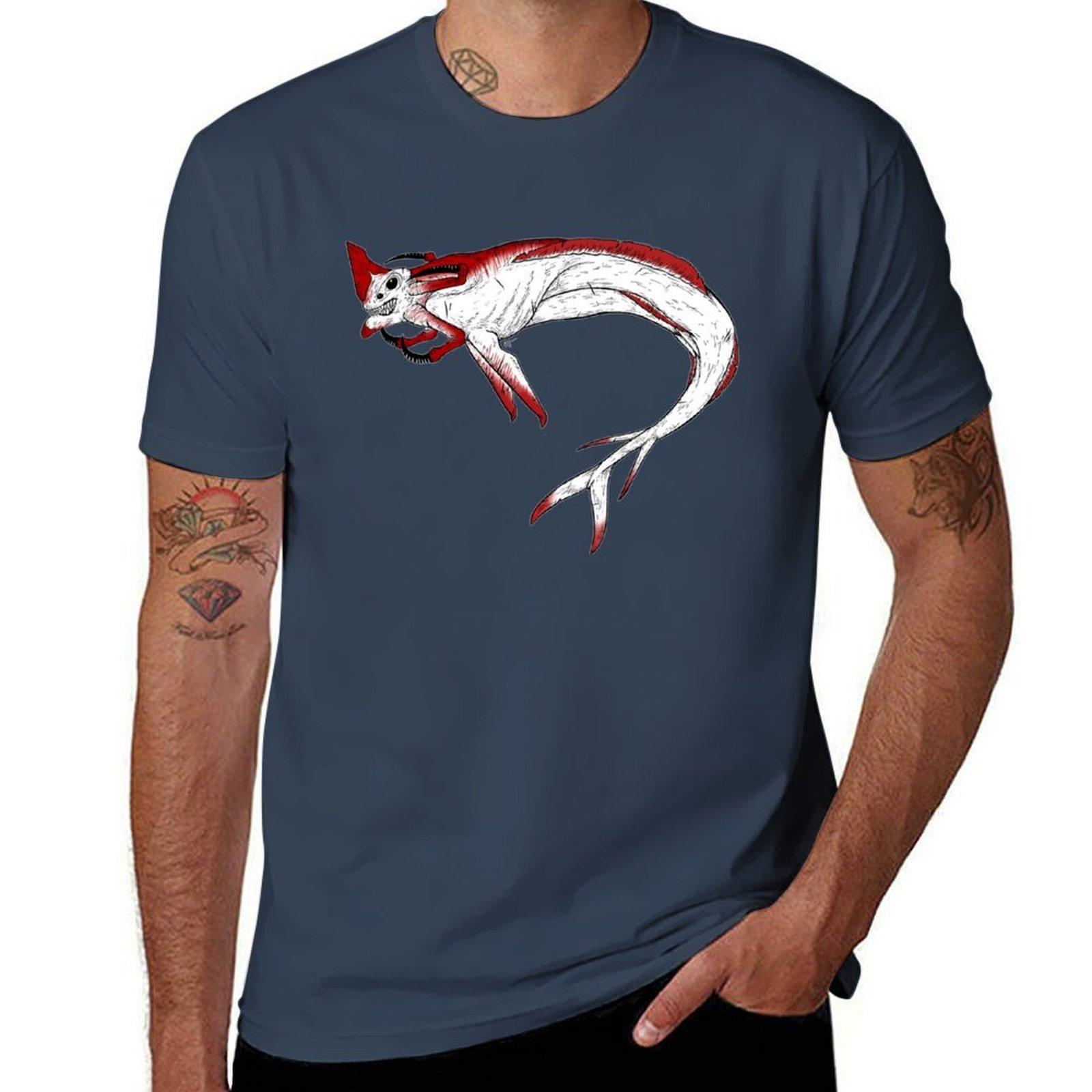 Subnautica Reaper Leviathan Tshirt Big And Tall Crew Neck Tee S