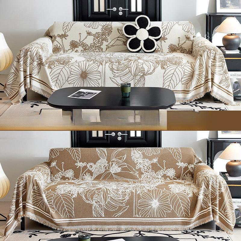 

Полотенце для дивана из синели, универсальный универсальный чехол для дивана Four Seasons, пылезащитный чехол, цельный чехол для дивана, тканевая подушка 180*130cm