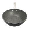 Serenk Excellence Nonstick Wok Pan, PFOA Free Granite, 3.90 Qt Frying Pan