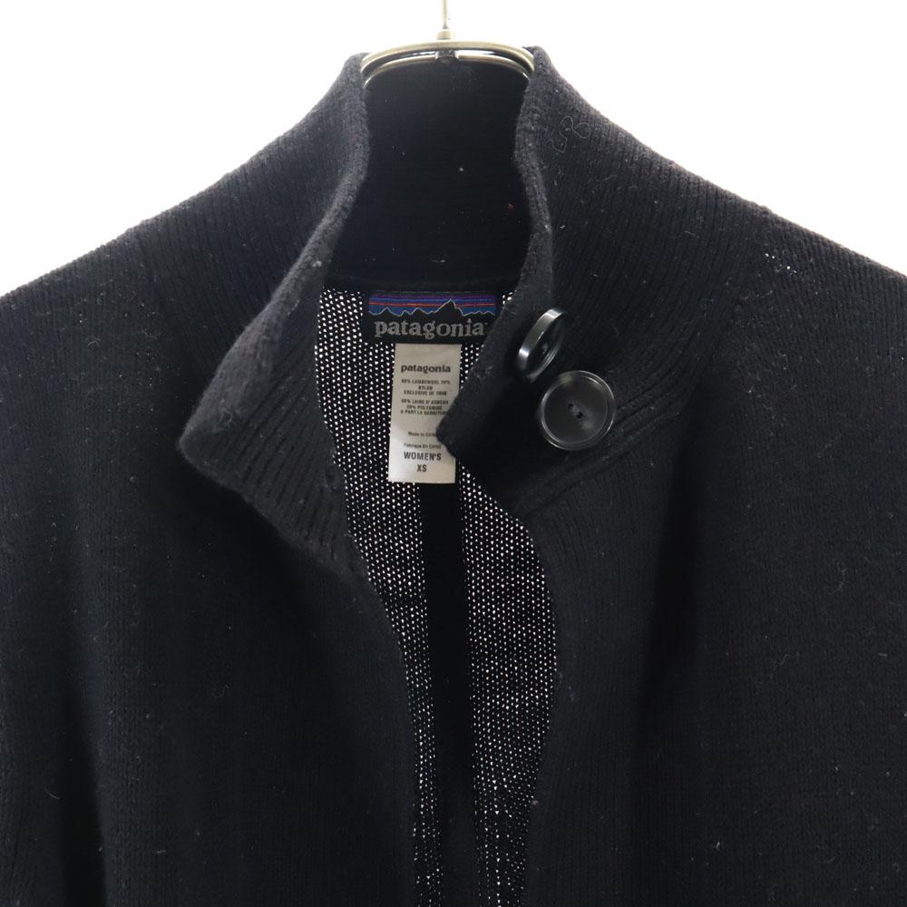 patagonia Outdoor 50370F0 7 minutes sleeve knit cardigan XS black Women Used