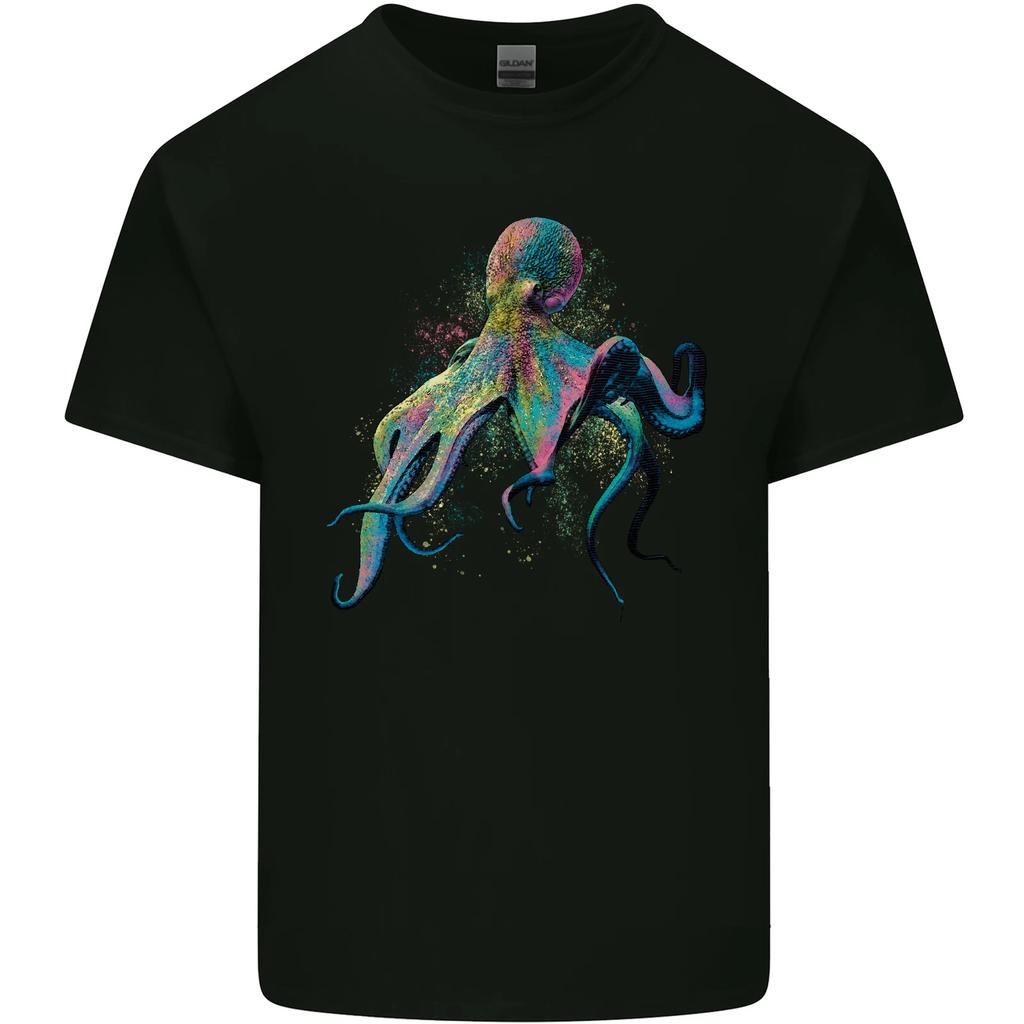 Colourful Octopus Ocean Life Scuba Diving Kids T-Shirt Childrens