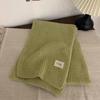 New red retro plaid Christmas scarf women's winter atmosphere green thickened warm couple scarf