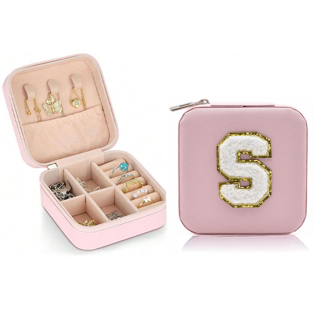 New creative letter jewelry box portable travel ring necklace earrings stud earrings earrings earrings earrings storage box-liu