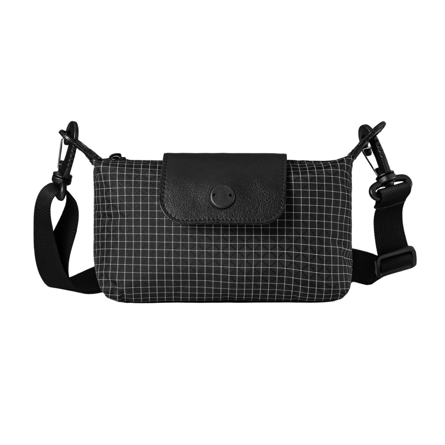 Outdoor leisure shoulder messenger bag mobile phone bag commuter versatile dumpling bag simple Daima lightweight small satchel чёрный