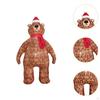 210cm Tall Christmas Inflatabletoy UK Adapter Plug Creative Statue Ornament Blowup Bear for Garden