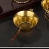 Japanese Style Stainless Steel Tea Strainer Set with Wooden Handle