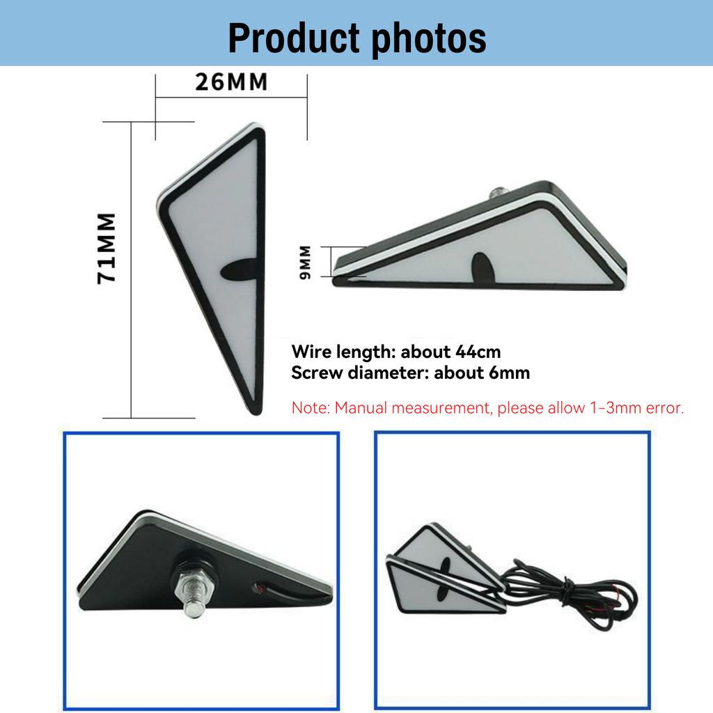 2pcs Universal Motorcycle MINI LED Demon Eye Light Devil Eye Mini  Decoration Mascars LED Light Eyes LED Lights for Motorcycle