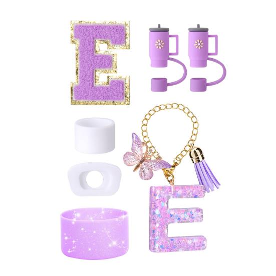 7Pcs Cup Accessories Set for 30/40oz Tumbler Silicone Straw Lid Spill-Proof Stoppers Handle