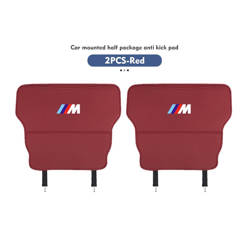 WCHT7 Car Seat Backrest Anti Kick Pad Rear Seat Storage Bag Accessories For BMW E93 F10 F20 F30 F40 F15 F25 F26 F31 F49 F86 M3 M5 X3