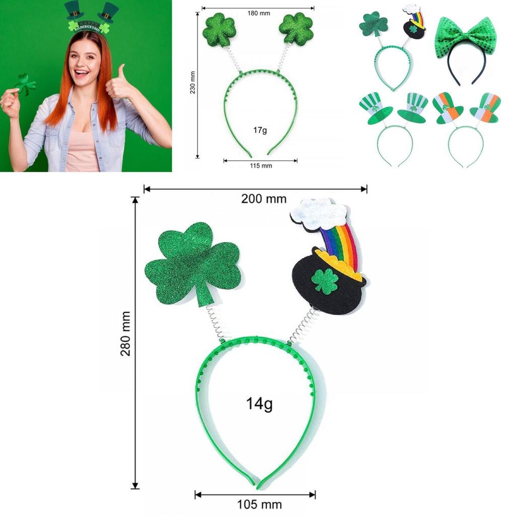 Haarband-Dekoration zum Thema Irland für den St. Patrick's Day