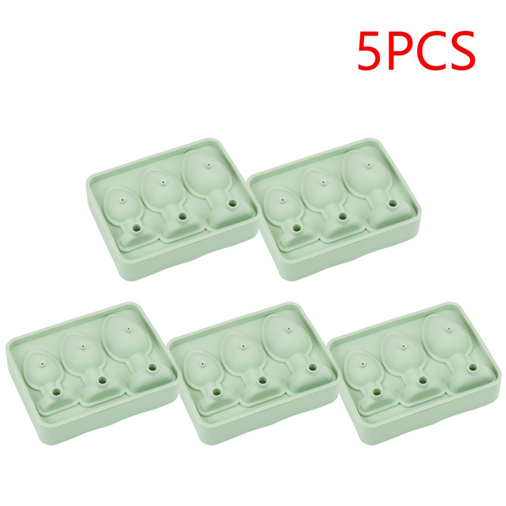 1-5 st Prank Analplugg Formad Form Silikon Återanvändbar Rolig Form Isbitsformar för Iskylning Whiskey Cocktails