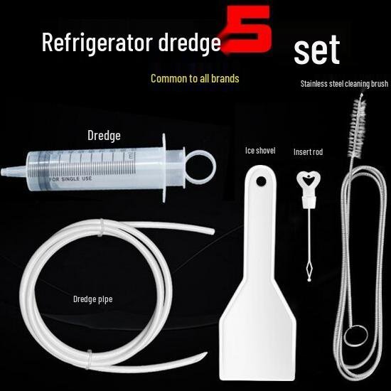 Univerzální nerezový nástroj na čištění odtoku chladničky pro námrazu a hromadění vody