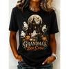 Fashion Women Retro Creative Pumpkin Head Print T Shirt Funny Casual O-neck Short Sleeves T-shirt Summer Female Tee Shirt Halloween Limited Edition