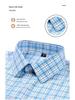 Men's Plus Size Short Sleeve Plaid Oxford Cotton Shirt