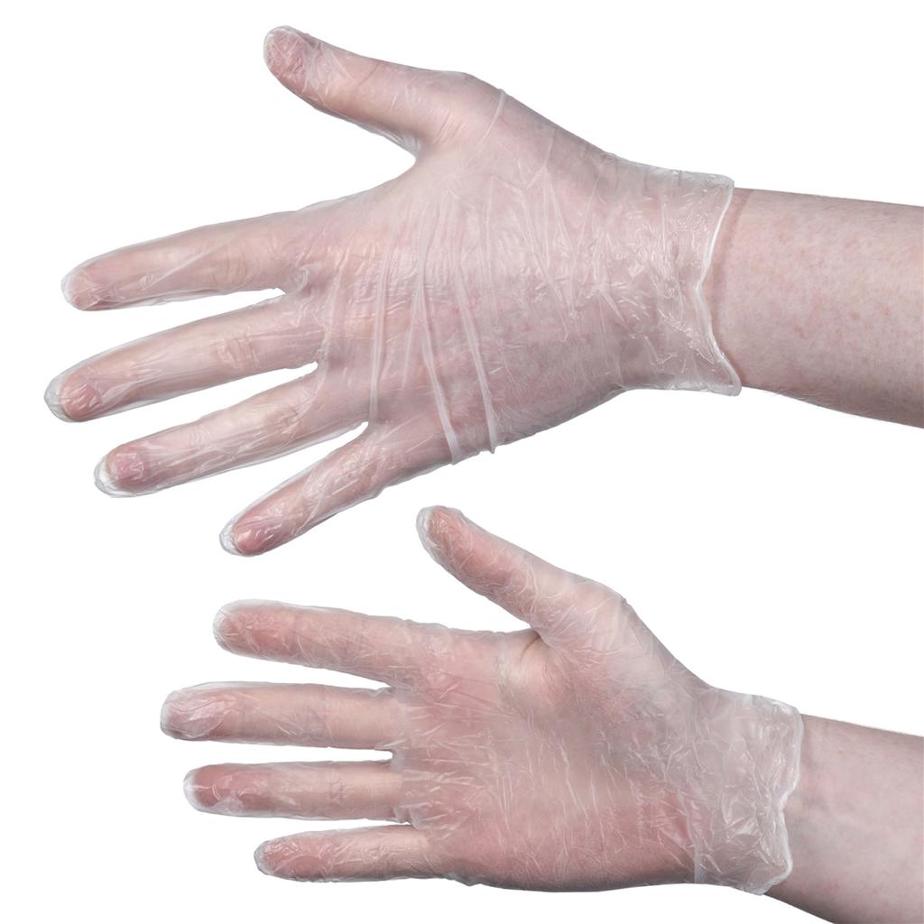 Aurelia Delight PD Clear Powdered Vinyl Gloves (Pack Of 100)