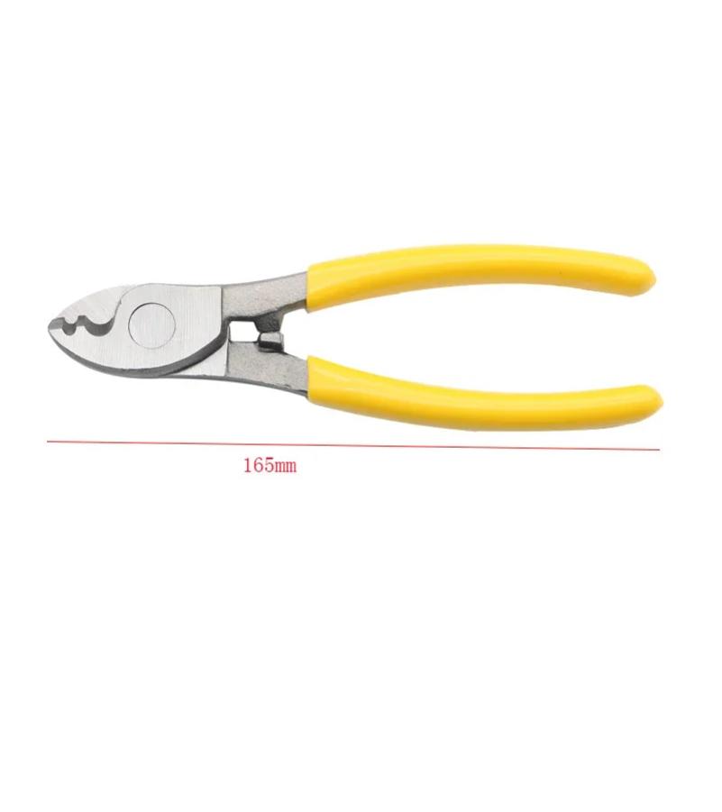 Utensile taglia cavi manuale da 6 pollici per elettricista, pinze multifunzionali antiscivolo per elettricista, pinze spelafili a risparmio di manodopera