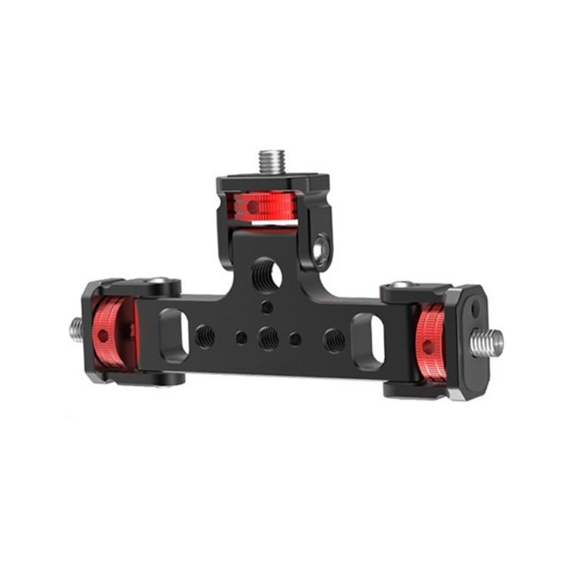 Triple Phone Holder Tripod Mount Adapter 360 Degree Head Live Streaming Tool for Camera Light Microphone Phone