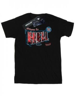 Womens/Ladies Welcome To Hell Cotton Boyfriend T-Shirt
