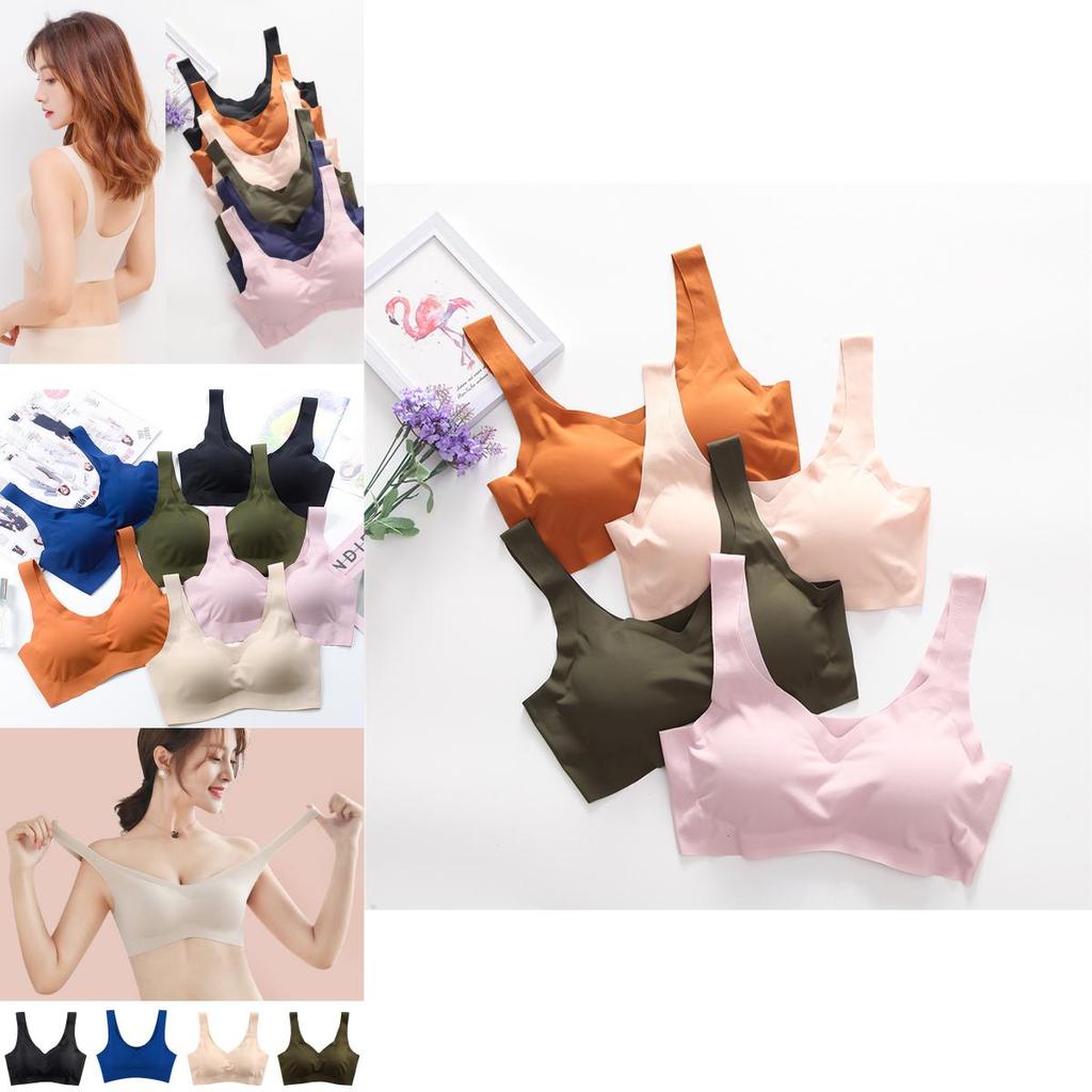 Comfort Ladies Lace Sports Yoga Bra Push Up Wireless Bralette Non Wire Seamless